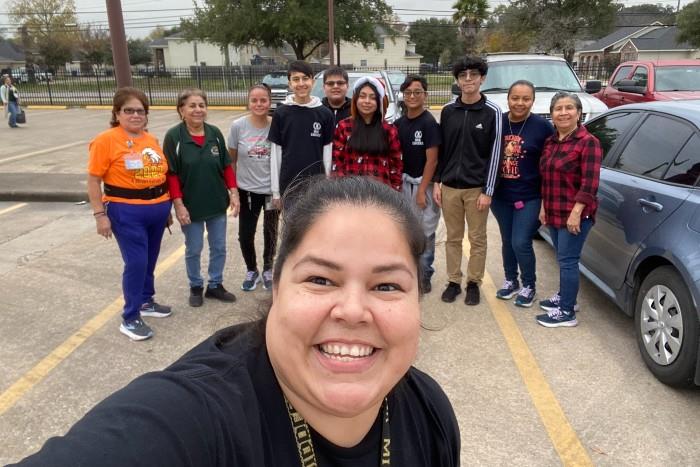 Ms Mancillas the custodians and the NJHS members